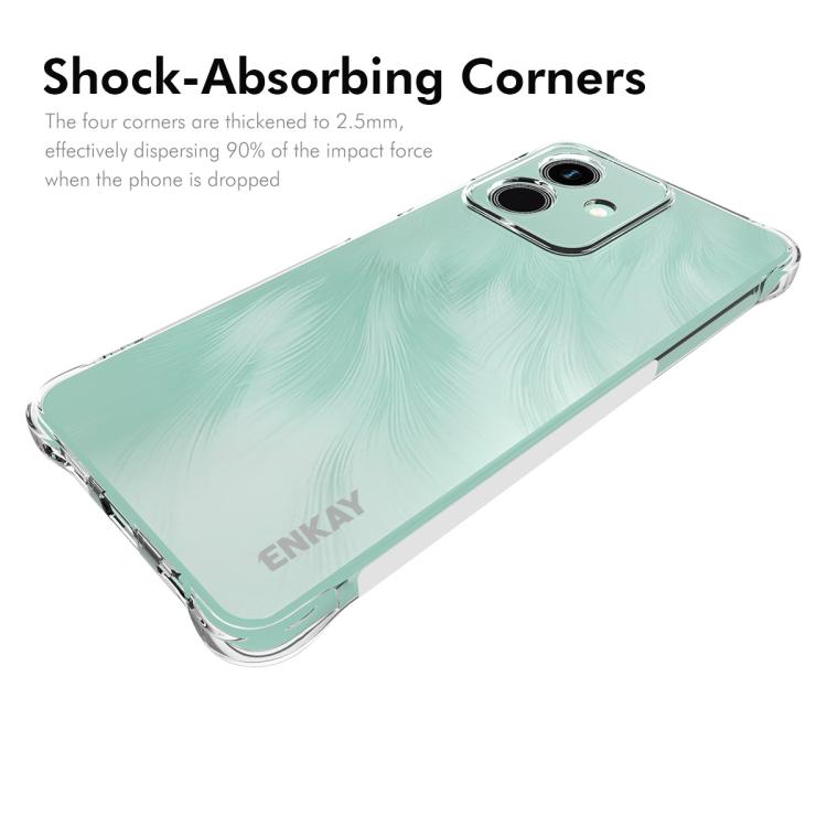 For Honor Play10 4G Global ENKAY Hat-Prince Transparent TPU Shockproof Phone Case