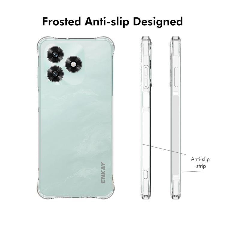 For Honor X5c / X5c Plus / Play10A ENKAY Hat-Prince Transparent TPU Shockproof Phone Case