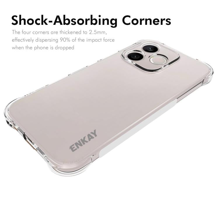 For Honor 600 Lite Global / 500 Smart ENKAY Hat-Prince Transparent TPU Shockproof Phone Case