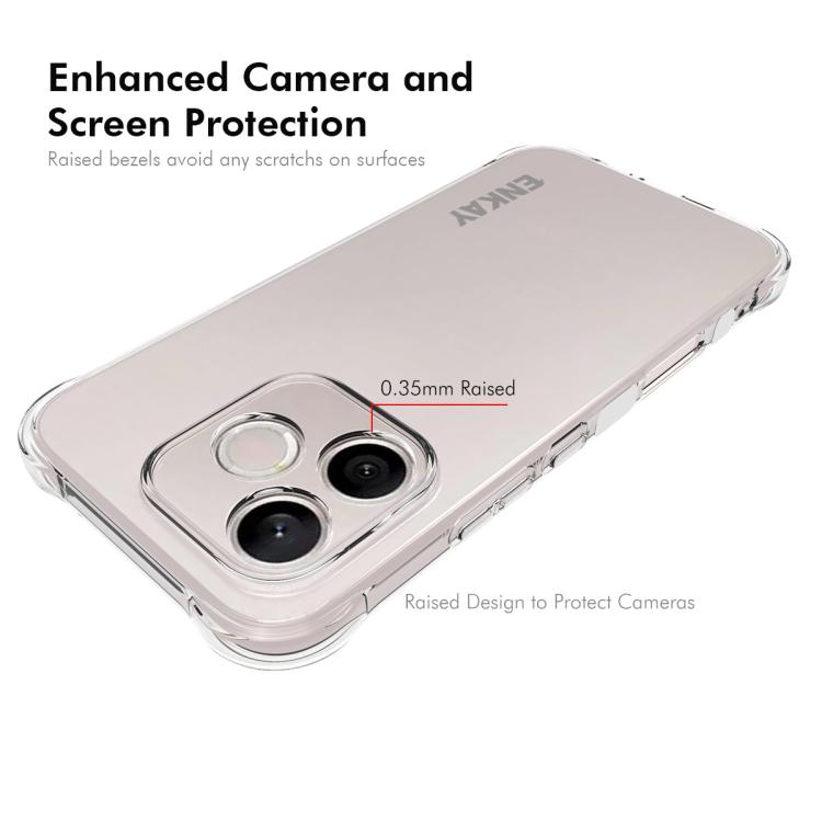 For Honor 600 Lite Global / 500 Smart ENKAY Hat-Prince Transparent TPU Shockproof Phone Case