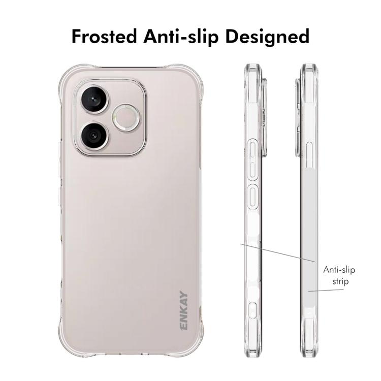 For Honor 600 Lite Global / 500 Smart ENKAY Hat-Prince Transparent TPU Shockproof Phone Case