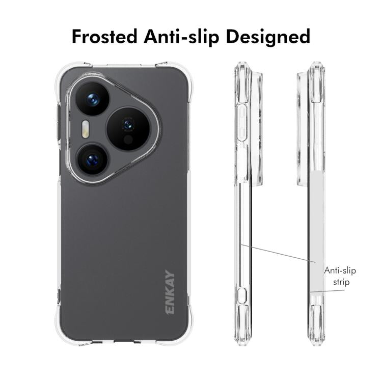 For Huawei Pura 80 Pro / 80 Pro+ ENKAY Hat-Prince Transparent TPU Shockproof Phone Case