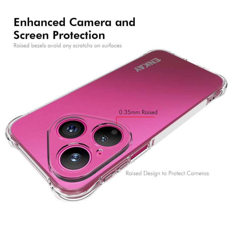 For Huawei Pura 80 ENKAY Hat-Prince Transparent TPU Shockproof Phone Case