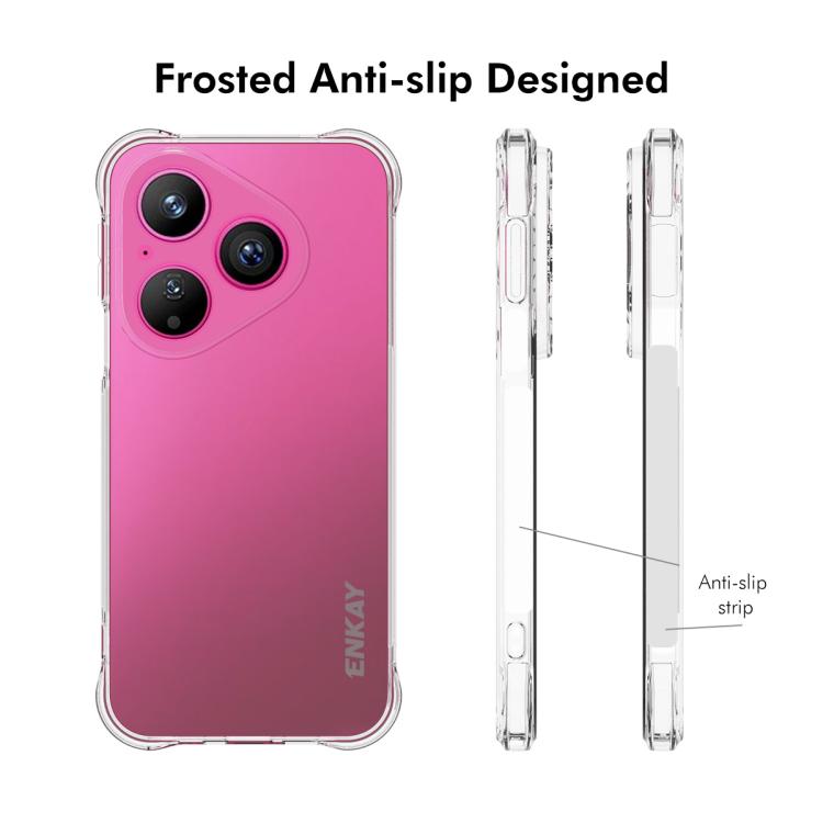 For Huawei Pura 80 ENKAY Hat-Prince Transparent TPU Shockproof Phone Case