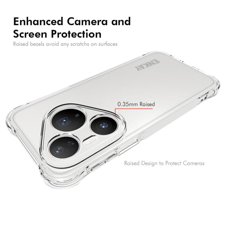For Huawei Pura 90 Pro 5G ENKAY Hat-Prince Transparent TPU Shockproof Phone Case