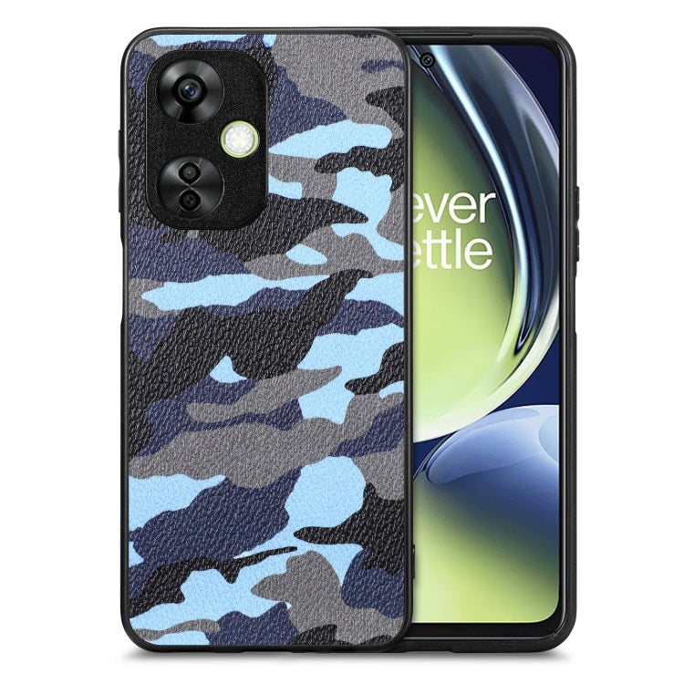 For Oneplus Nord CE 3 Camouflage Leather Back Cover Phone Case