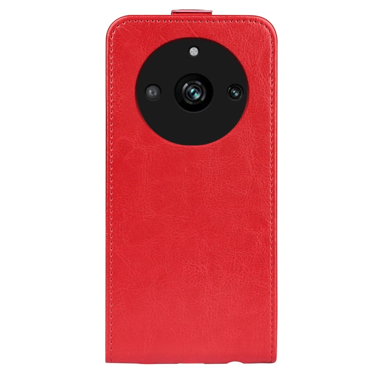 For Realme 11 Pro R64 Texture Vertical Flip Leather Phone Case