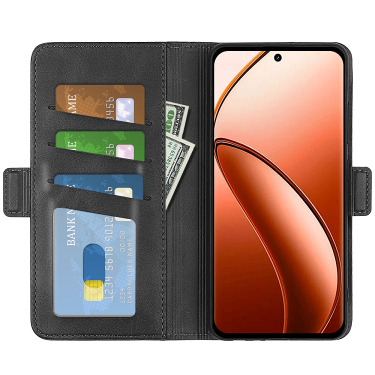 For Realme 12 Pro+ Dual-side Magnetic Buckle Horizontal Flip Leather Phone Case