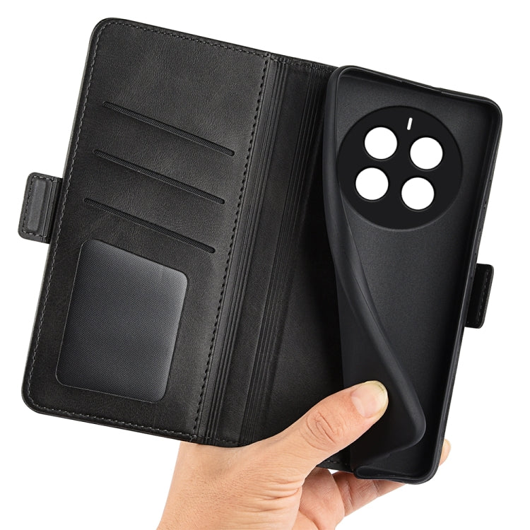 For Realme 12 Pro+ Dual-side Magnetic Buckle Horizontal Flip Leather Phone Case