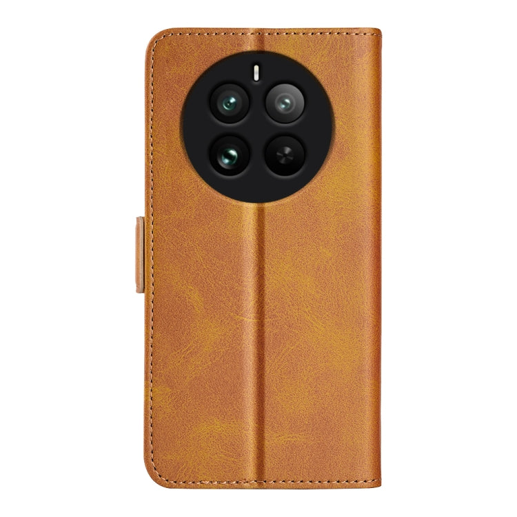 For Realme 12 Pro+ Dual-side Magnetic Buckle Horizontal Flip Leather Phone Case