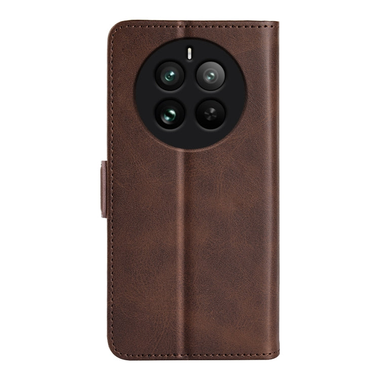 For Realme 12 Pro+ Dual-side Magnetic Buckle Horizontal Flip Leather Phone Case