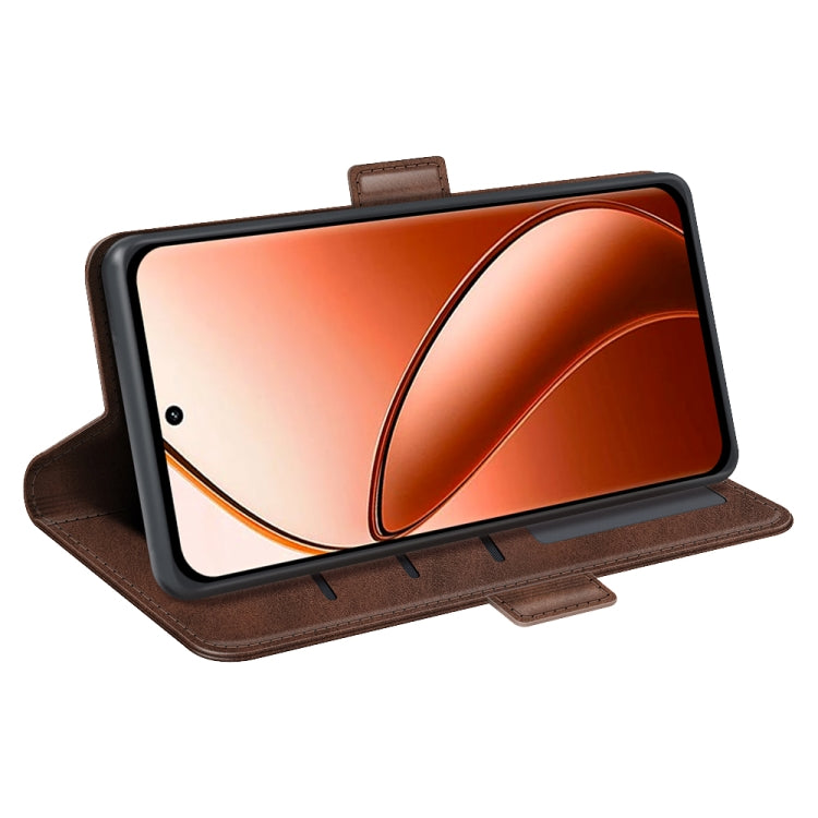 For Realme 12 Pro+ Dual-side Magnetic Buckle Horizontal Flip Leather Phone Case