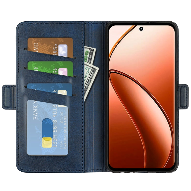 For Realme 12 Pro+ Dual-side Magnetic Buckle Horizontal Flip Leather Phone Case