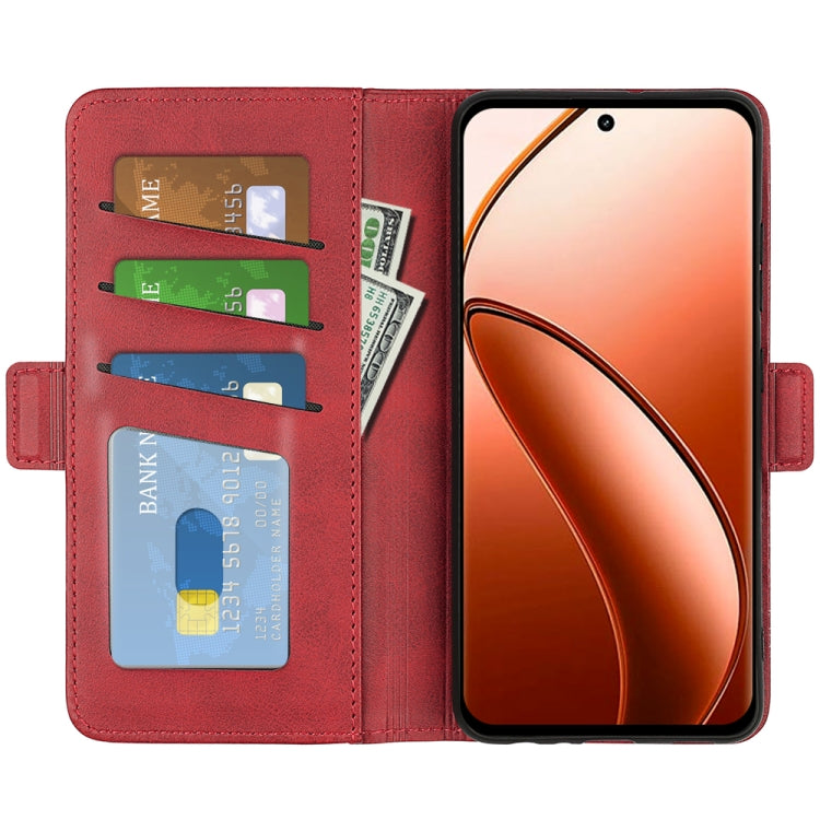 For Realme 12 Pro+ Dual-side Magnetic Buckle Horizontal Flip Leather Phone Case