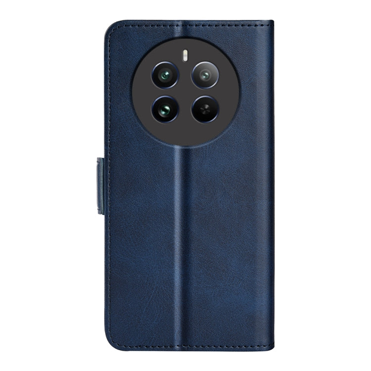 For Realme 12+ 5G Dual-side Magnetic Buckle Horizontal Flip Leather Phone Case