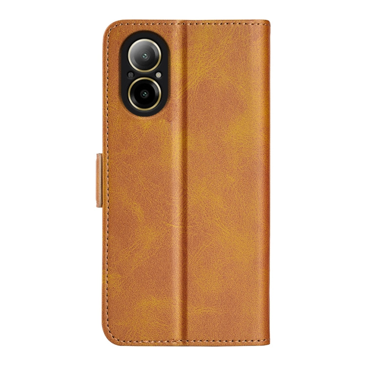 For Realme C67 5G Dual-side Magnetic Buckle Horizontal Flip Leather Phone Case