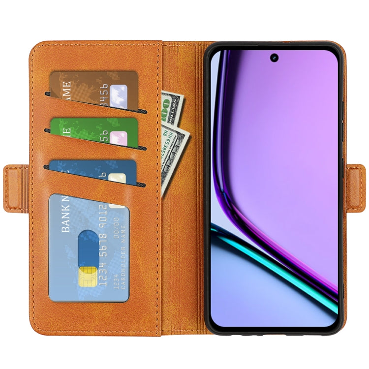 For Realme C67 5G Dual-side Magnetic Buckle Horizontal Flip Leather Phone Case
