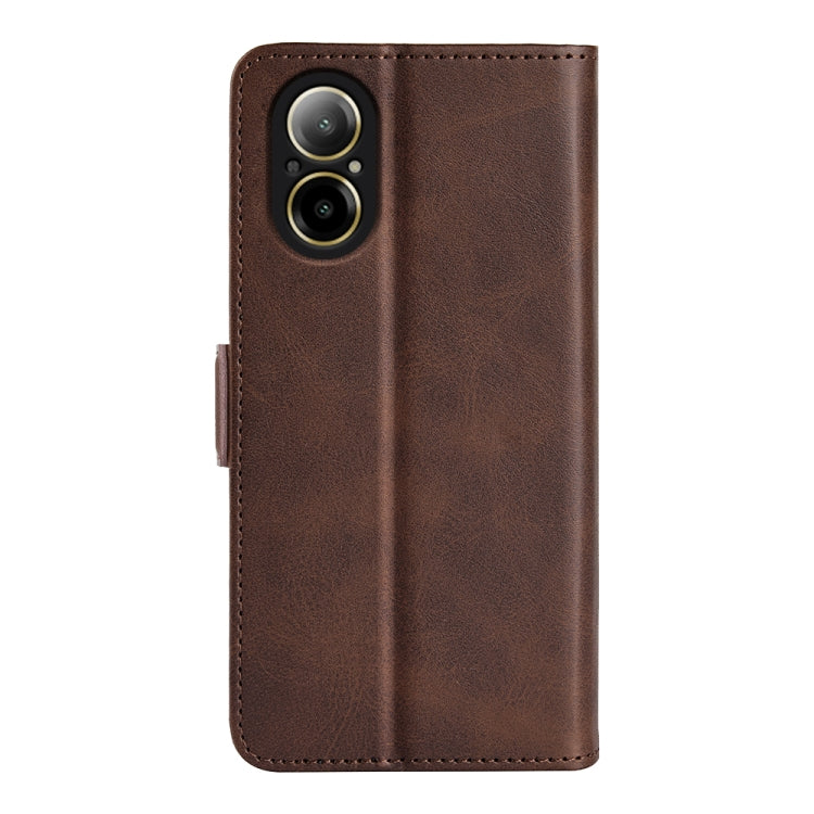 For Realme C67 5G Dual-side Magnetic Buckle Horizontal Flip Leather Phone Case