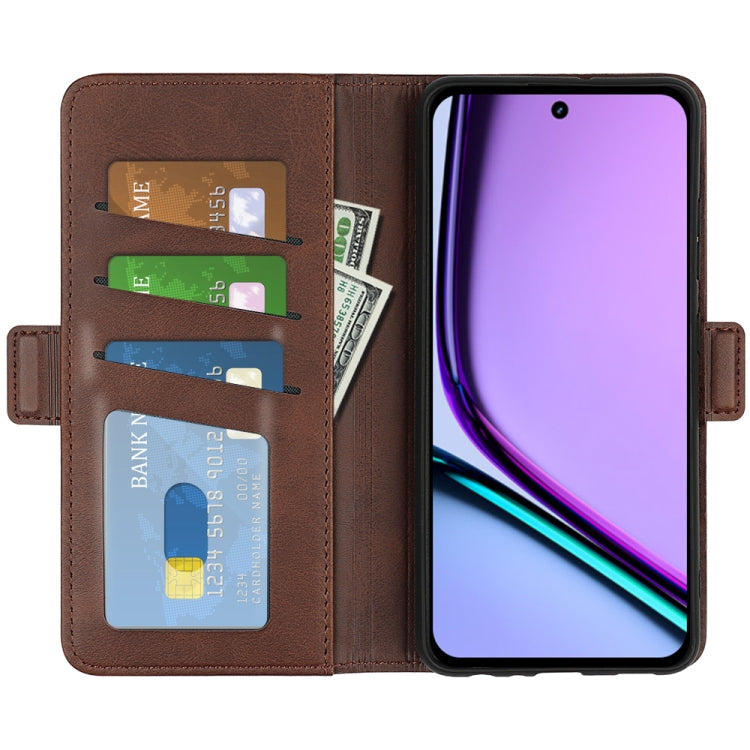For Realme C67 5G Dual-side Magnetic Buckle Horizontal Flip Leather Phone Case