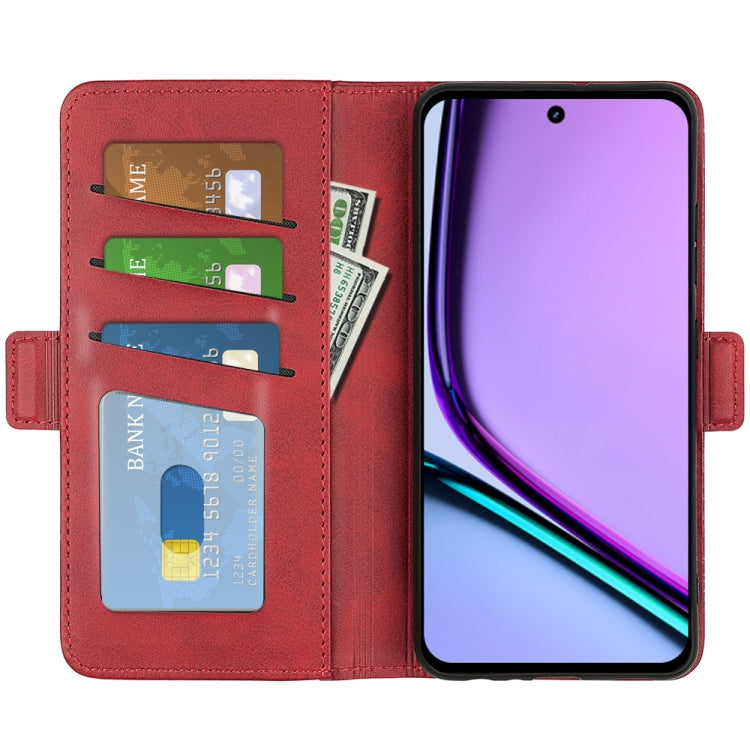 For Realme C67 5G Dual-side Magnetic Buckle Horizontal Flip Leather Phone Case