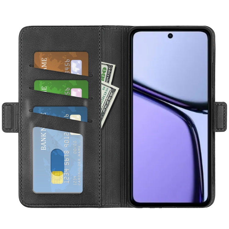 For Realme C65 4G Dual-side Magnetic Buckle Horizontal Flip Leather Phone Case