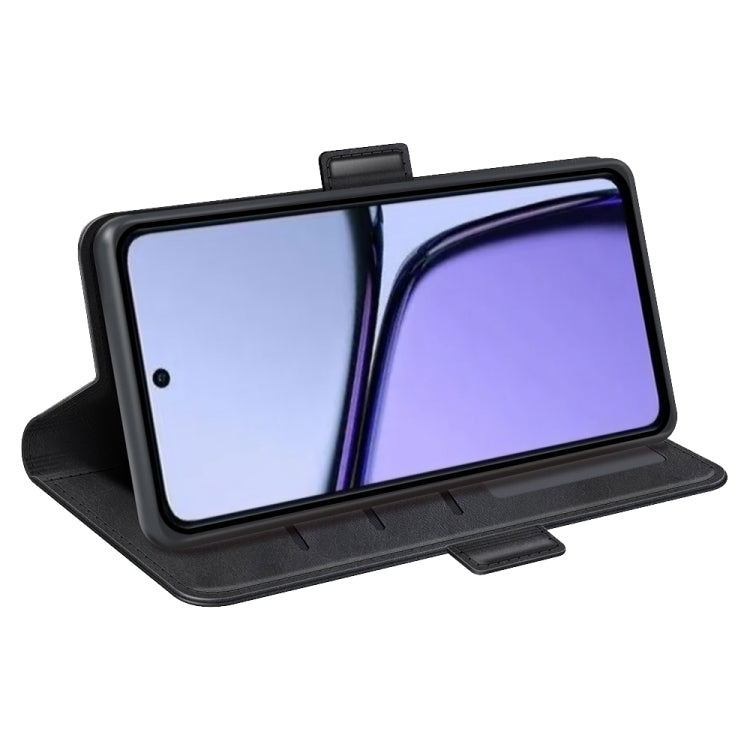 For Realme C65 4G Dual-side Magnetic Buckle Horizontal Flip Leather Phone Case