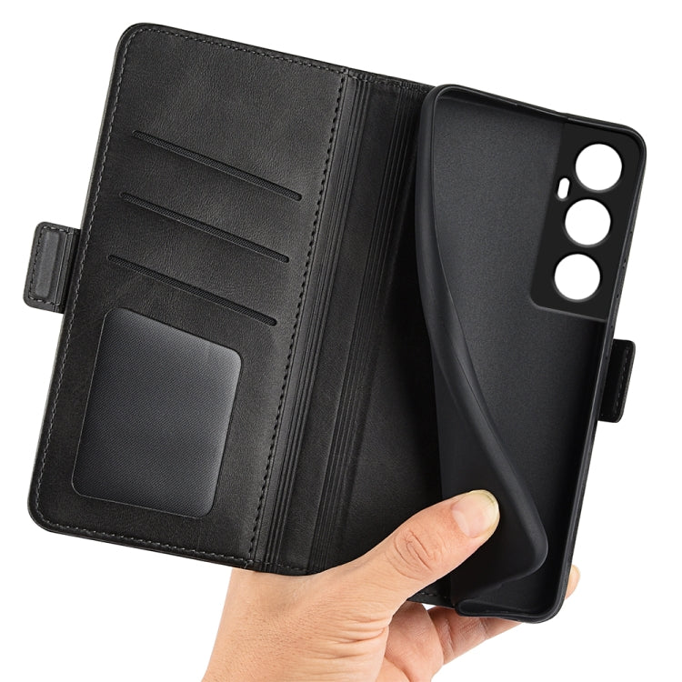 For Realme C65 4G Dual-side Magnetic Buckle Horizontal Flip Leather Phone Case