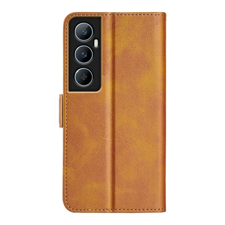 For Realme C65 4G Dual-side Magnetic Buckle Horizontal Flip Leather Phone Case