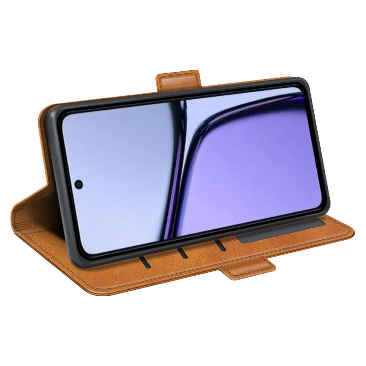 For Realme C65 4G Dual-side Magnetic Buckle Horizontal Flip Leather Phone Case