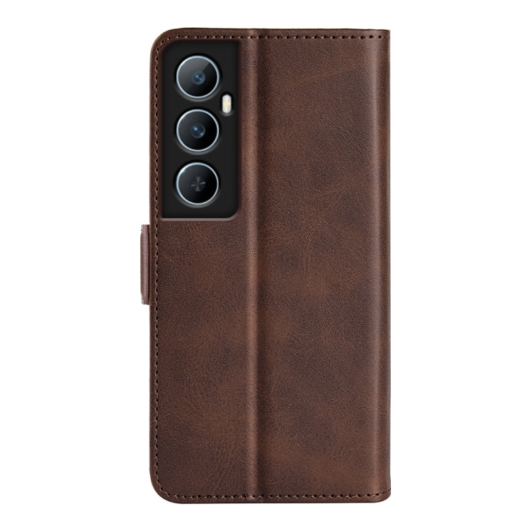 For Realme C65 4G Dual-side Magnetic Buckle Horizontal Flip Leather Phone Case