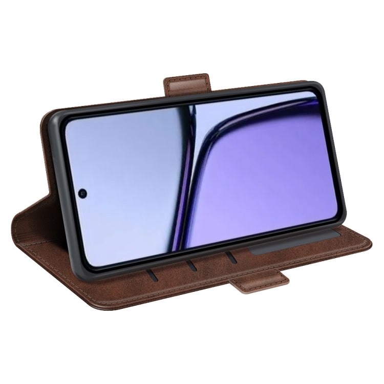 For Realme C65 4G Dual-side Magnetic Buckle Horizontal Flip Leather Phone Case