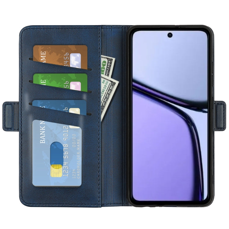 For Realme C65 4G Dual-side Magnetic Buckle Horizontal Flip Leather Phone Case