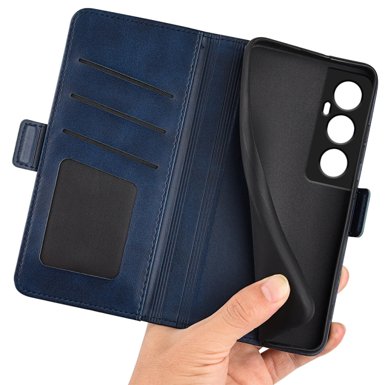 For Realme C65 4G Dual-side Magnetic Buckle Horizontal Flip Leather Phone Case