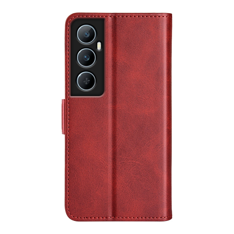 For Realme C65 4G Dual-side Magnetic Buckle Horizontal Flip Leather Phone Case
