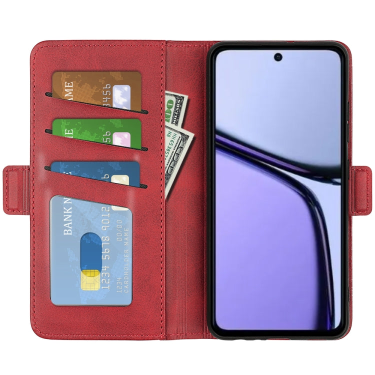 For Realme C65 4G Dual-side Magnetic Buckle Horizontal Flip Leather Phone Case