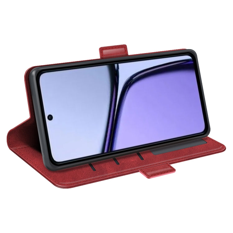 For Realme C65 4G Dual-side Magnetic Buckle Horizontal Flip Leather Phone Case