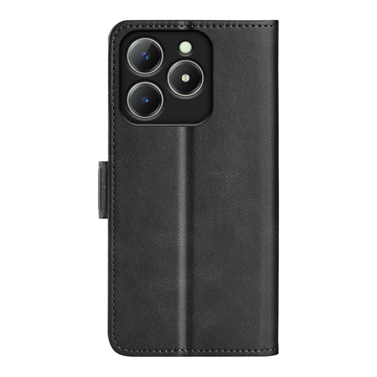 For Realme C63 Dual-side Magnetic Buckle Horizontal Flip Leather Phone Case
