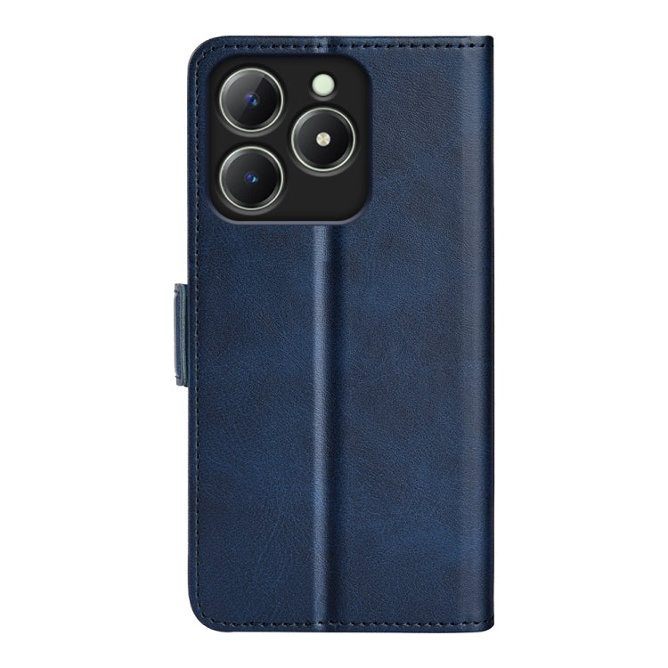 For Realme C63 Dual-side Magnetic Buckle Horizontal Flip Leather Phone Case