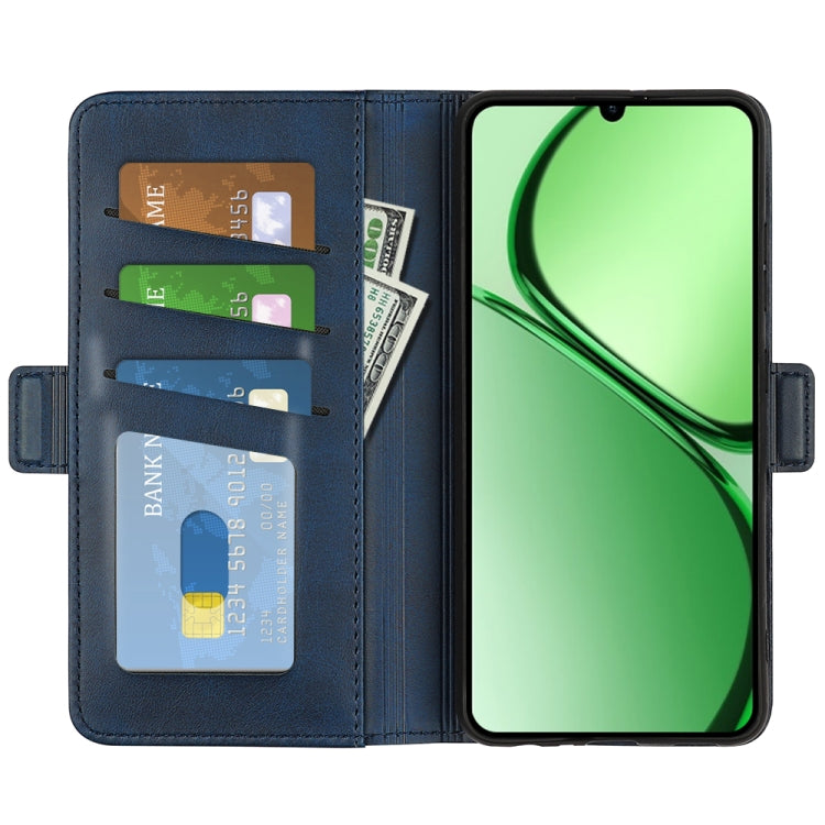 For Realme C63 Dual-side Magnetic Buckle Horizontal Flip Leather Phone Case