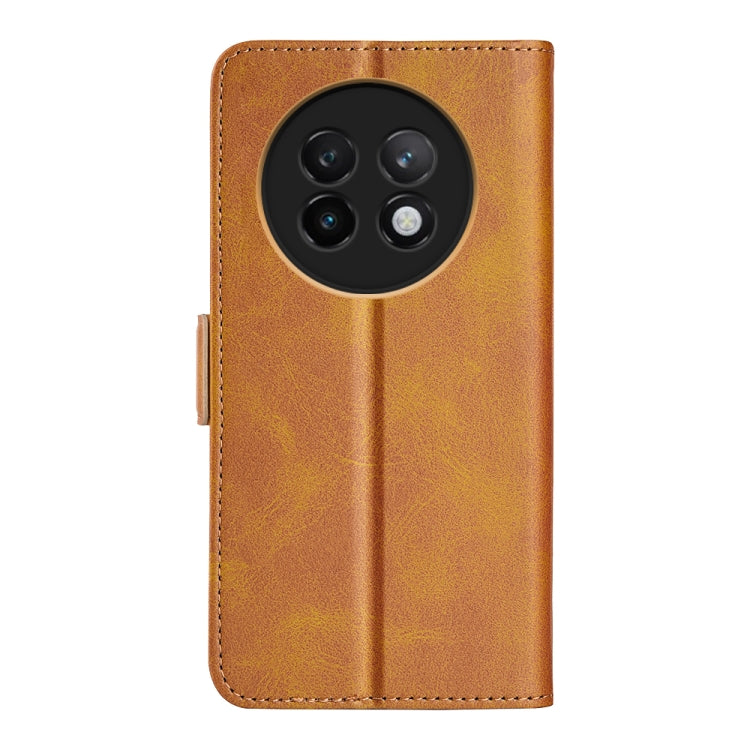 For Realme 13+ 5G Dual-side Magnetic Buckle Horizontal Flip Leather Phone Case