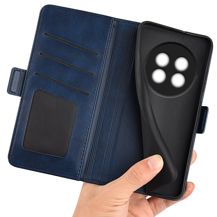 For Realme 13+ 5G Dual-side Magnetic Buckle Horizontal Flip Leather Phone Case