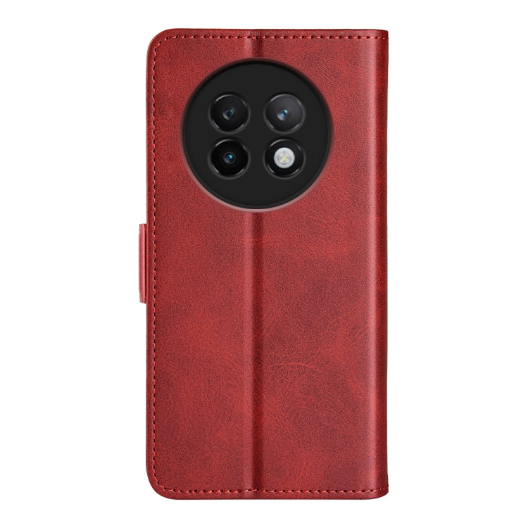 For Realme 13+ 5G Dual-side Magnetic Buckle Horizontal Flip Leather Phone Case