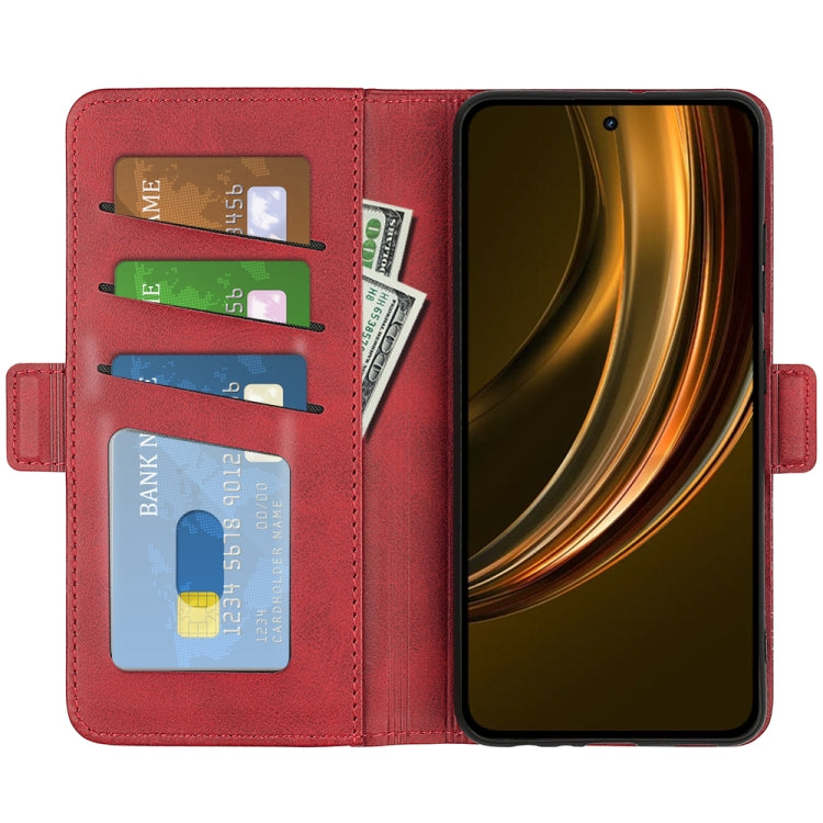 For Realme 13+ 5G Dual-side Magnetic Buckle Horizontal Flip Leather Phone Case