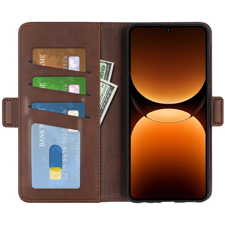 For Realme GT 7 Pro 5G Dual-side Magnetic Buckle Horizontal Flip Leather Phone Case