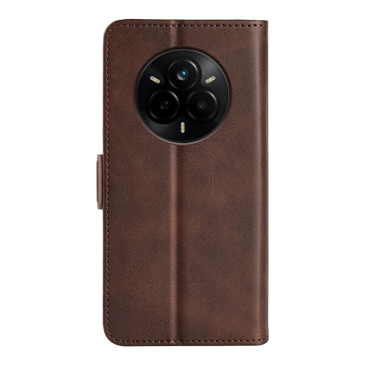 For Realme 14 Pro+ Dual-side Magnetic Buckle Horizontal Flip Leather Phone Case