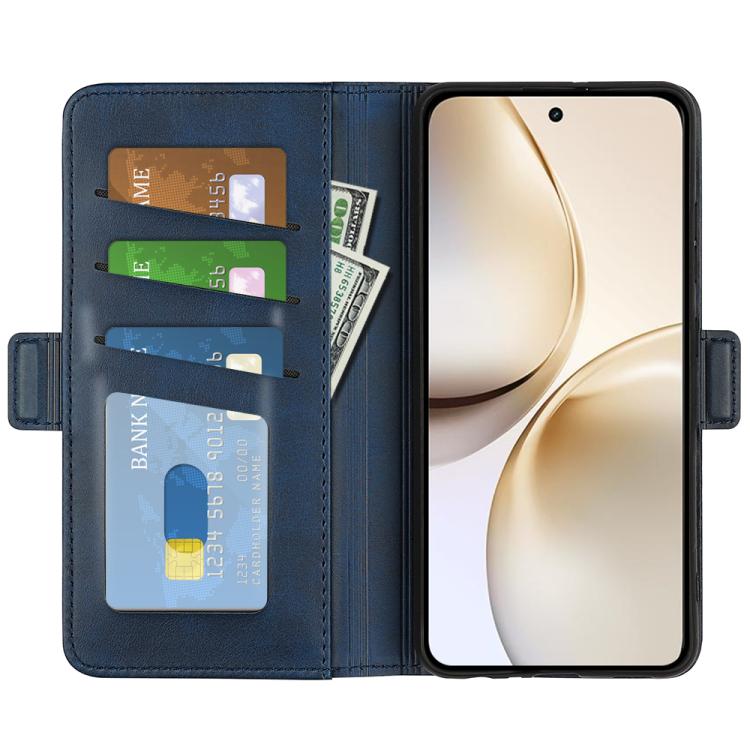 For Realme 14 Pro+ Dual-side Magnetic Buckle Horizontal Flip Leather Phone Case