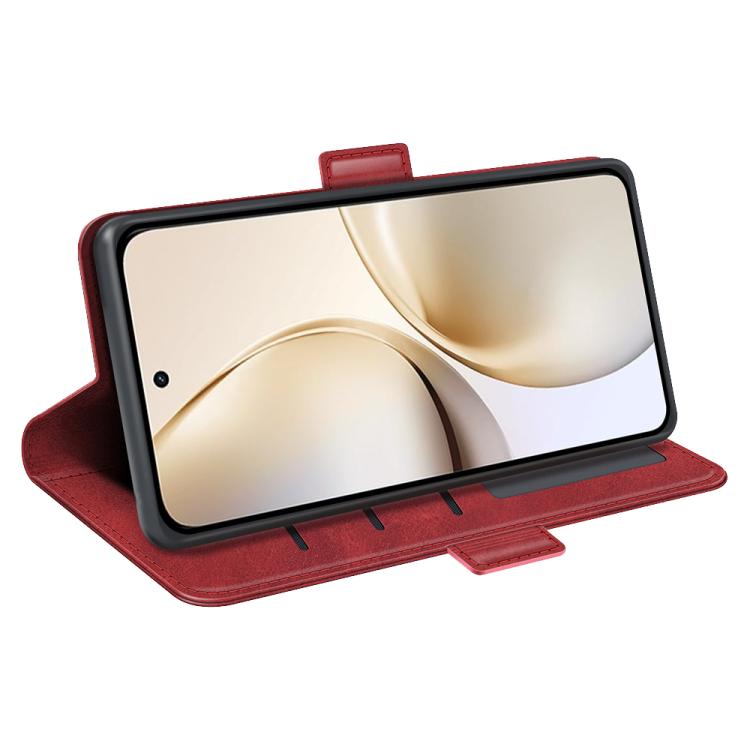 For Realme 14 Pro+ Dual-side Magnetic Buckle Horizontal Flip Leather Phone Case