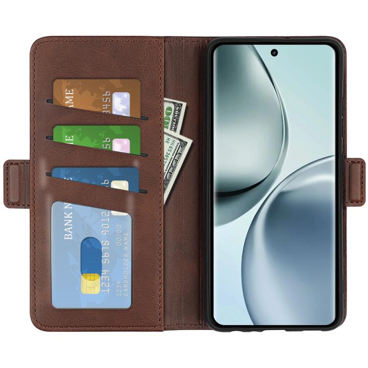 For Realme 14 Pro 5G Dual-side Magnetic Buckle Horizontal Flip Leather Phone Case