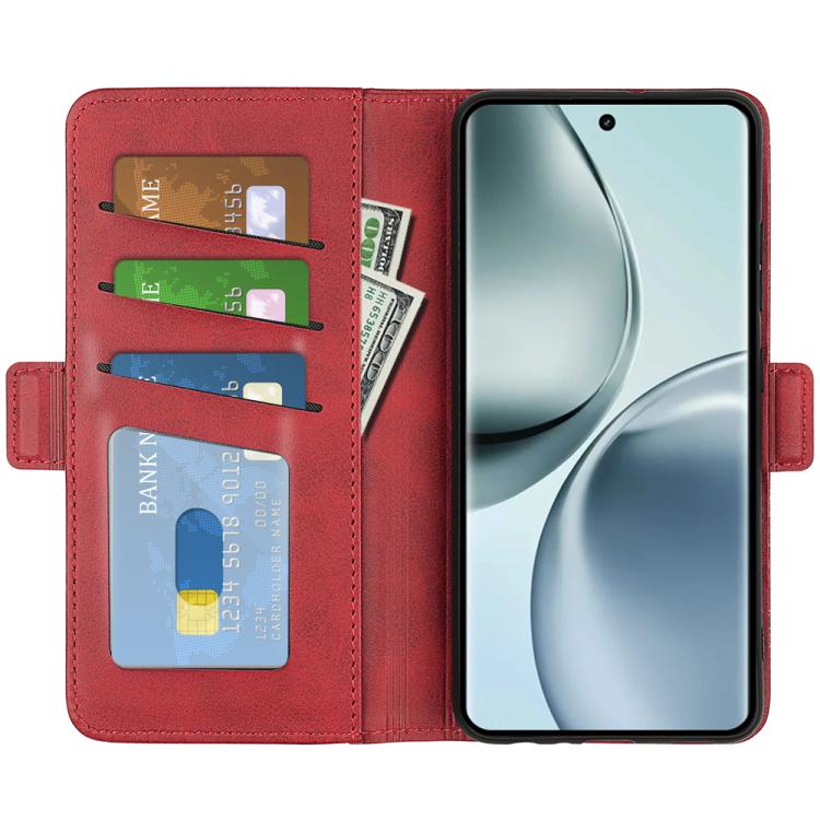 For Realme 14 Pro 5G Dual-side Magnetic Buckle Horizontal Flip Leather Phone Case