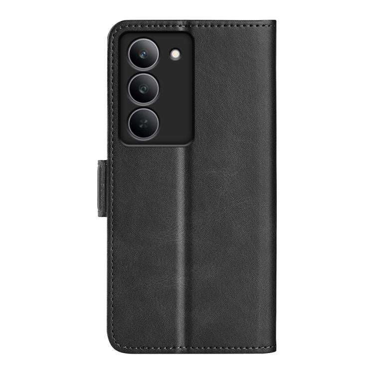 For Realme 14X 5G Dual-side Magnetic Buckle Horizontal Flip Leather Phone Case